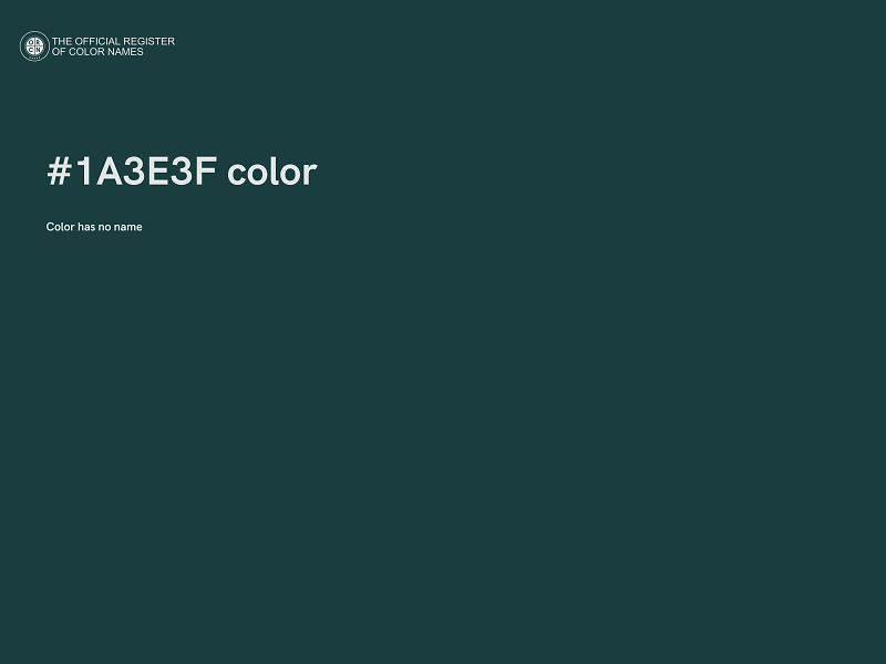 #1A3E3F color image