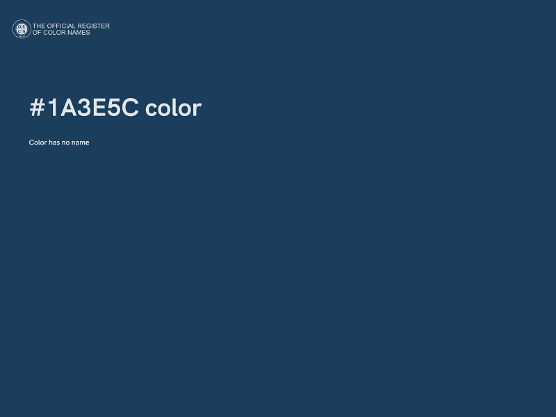 #1A3E5C color image