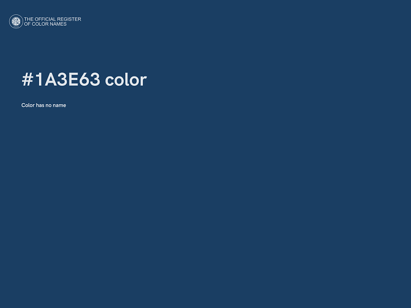 #1A3E63 color image