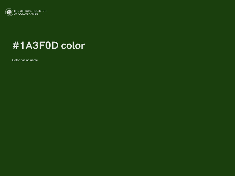 #1A3F0D color image