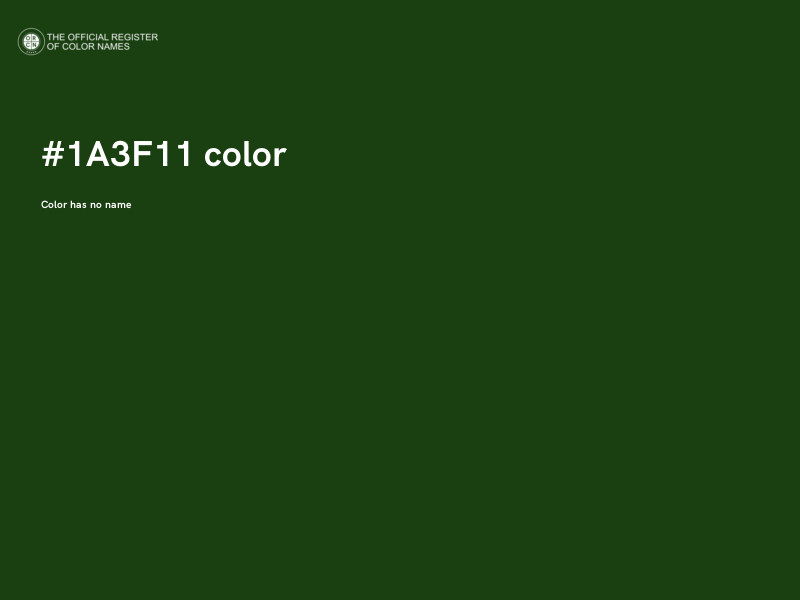 #1A3F11 color image