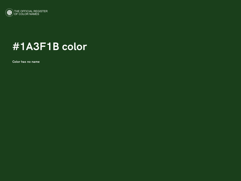 #1A3F1B color image
