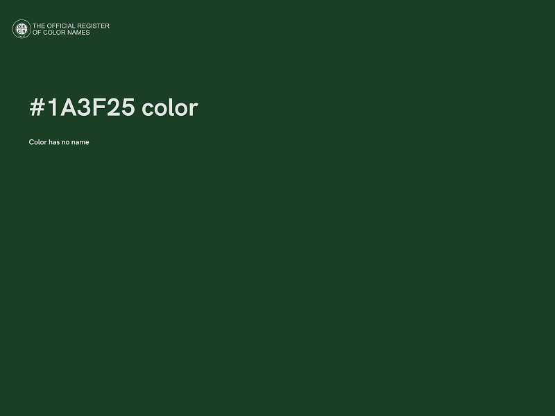 #1A3F25 color image