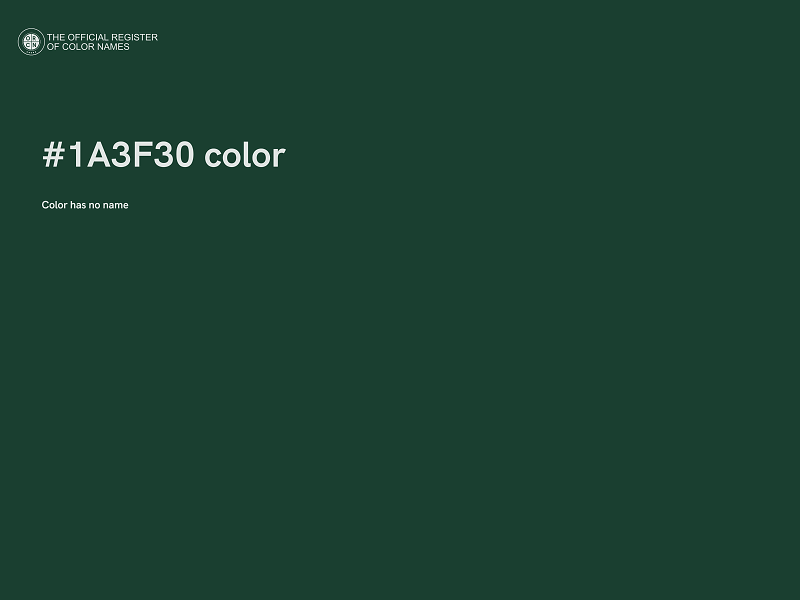 #1A3F30 color image