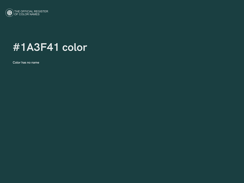 #1A3F41 color image