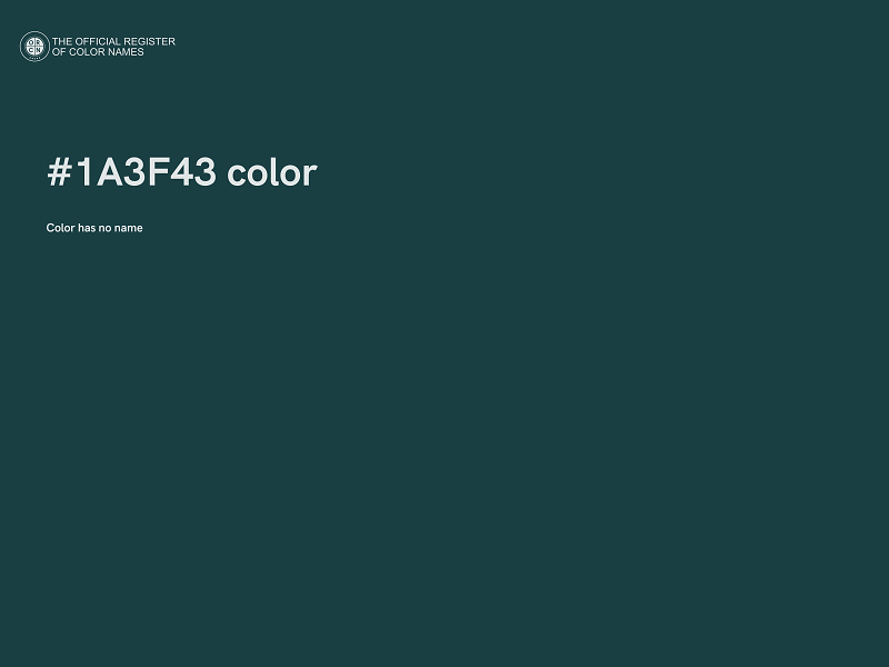 #1A3F43 color image