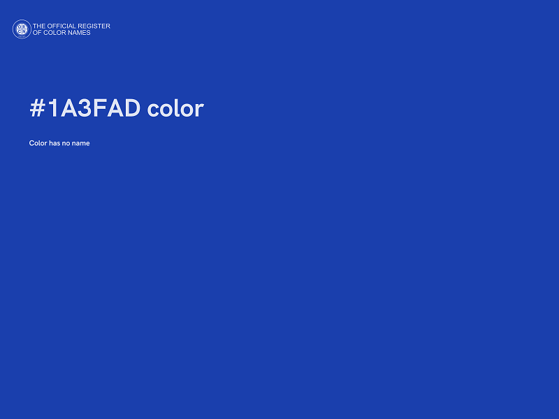 #1A3FAD color image