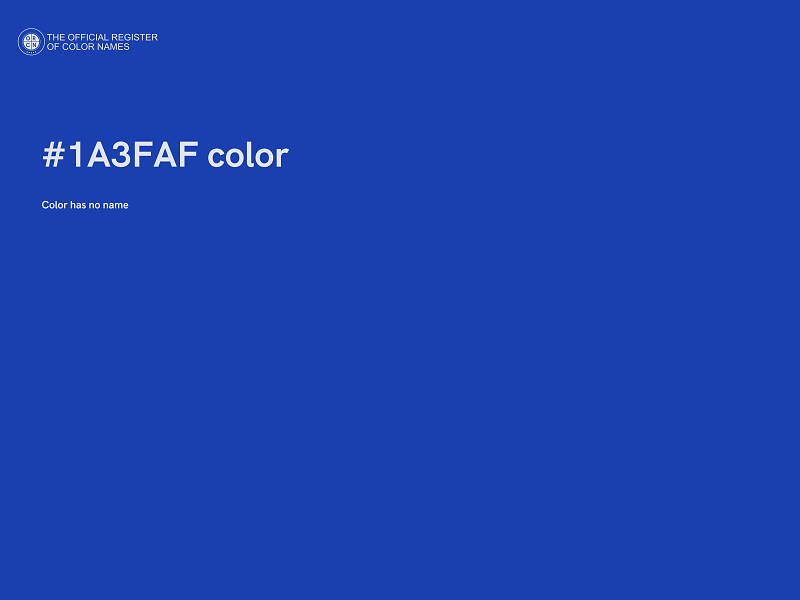 #1A3FAF color image