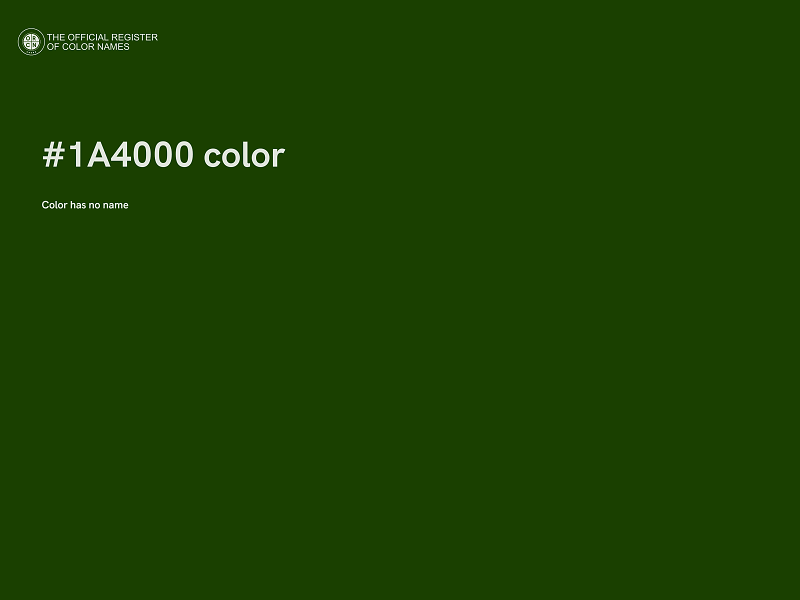 #1A4000 color image