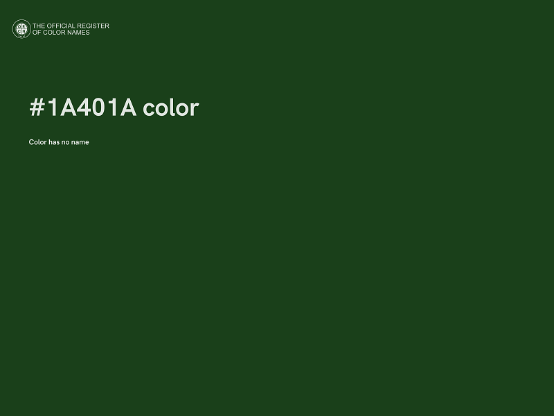 #1A401A color image