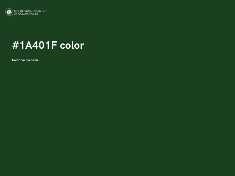 #1A401F color image
