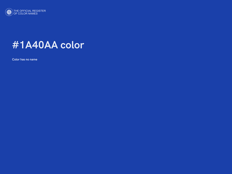 #1A40AA color image