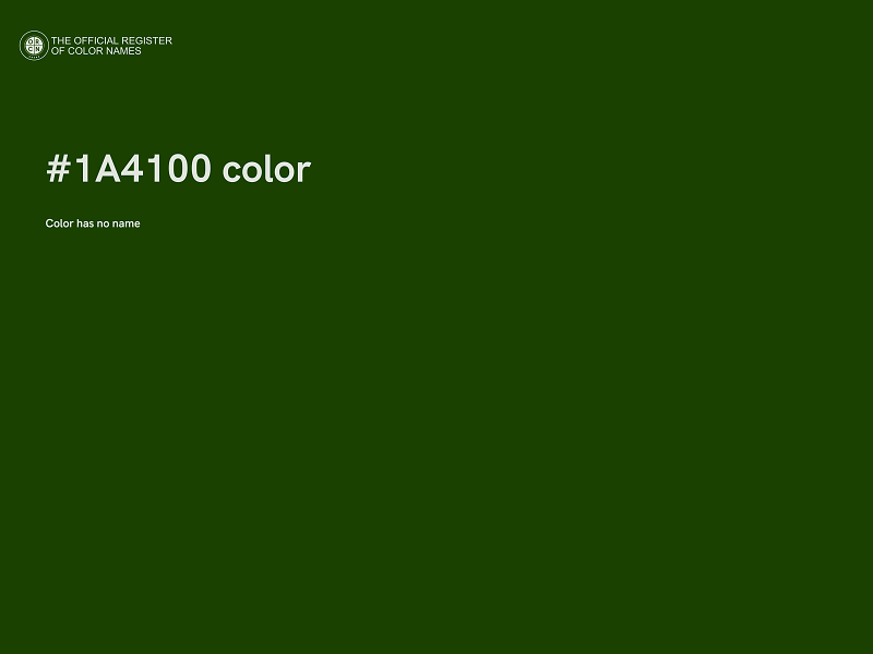 #1A4100 color image