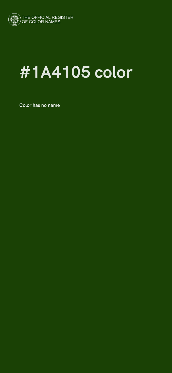 #1A4105 color image