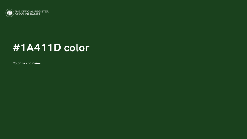 #1A411D color image