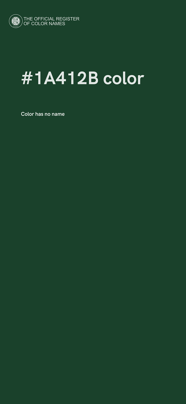 #1A412B color image