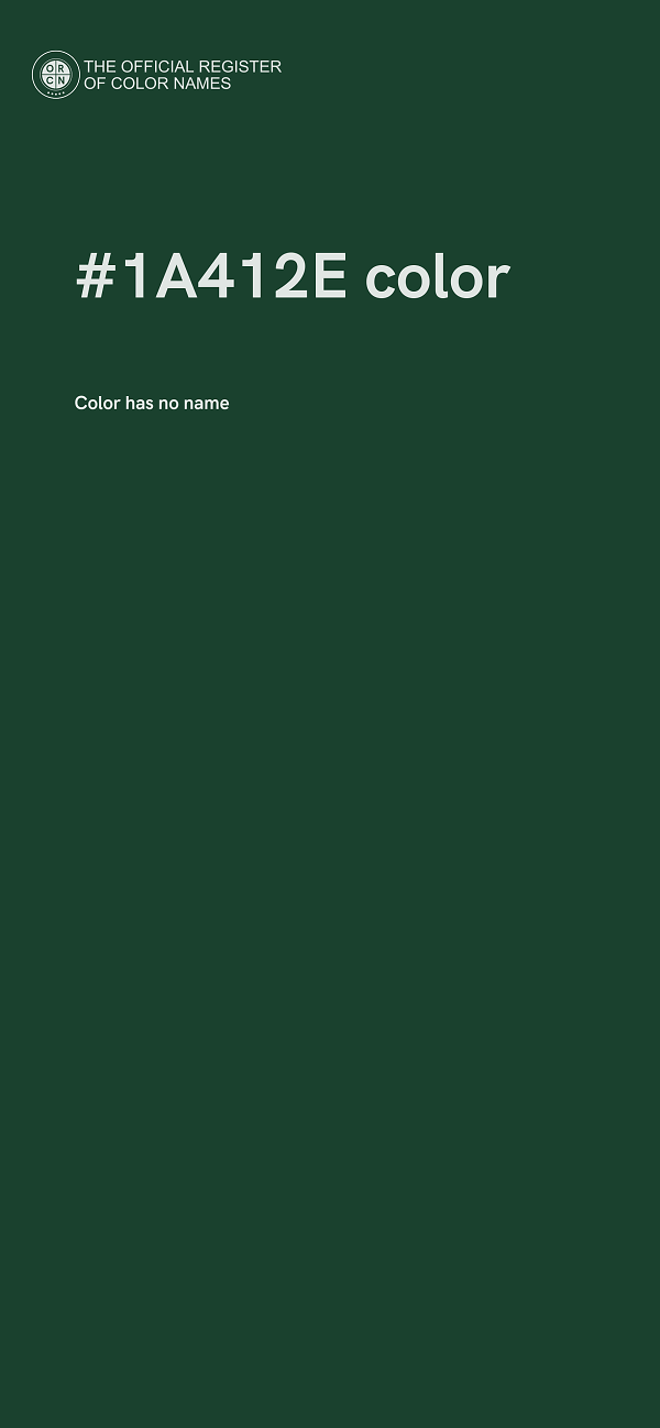 #1A412E color image