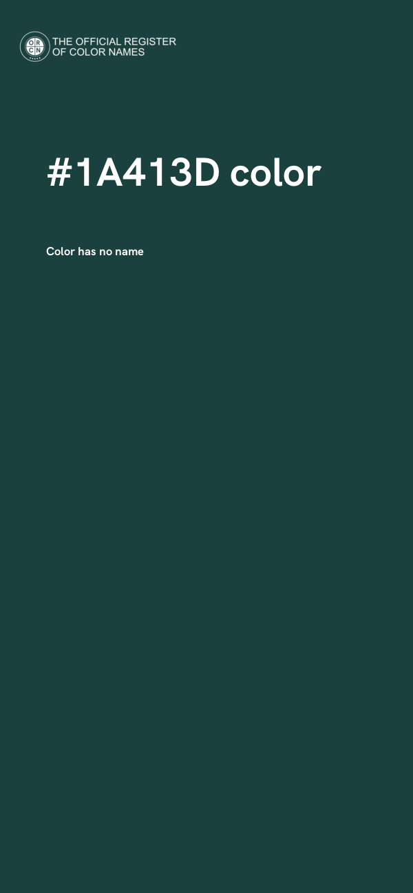 #1A413D color image