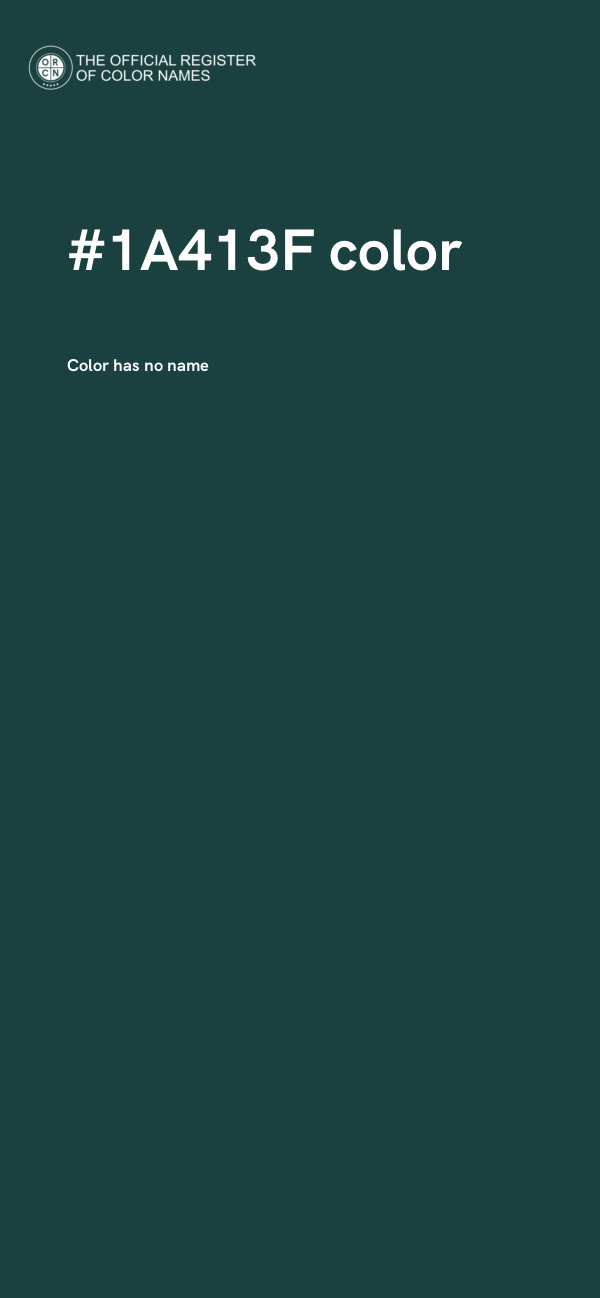 #1A413F color image