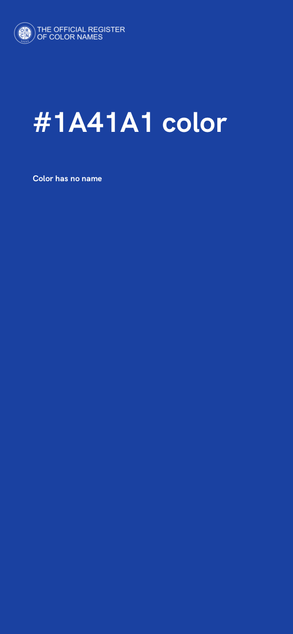 #1A41A1 color image