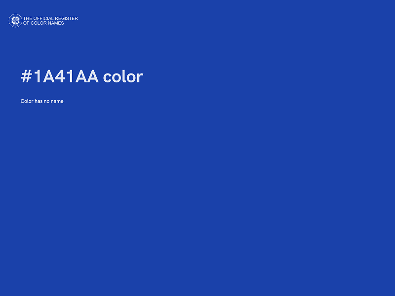 #1A41AA color image