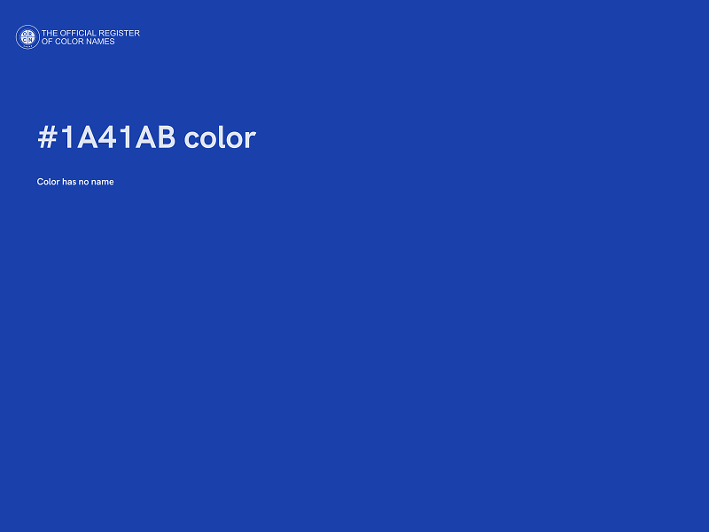 #1A41AB color image