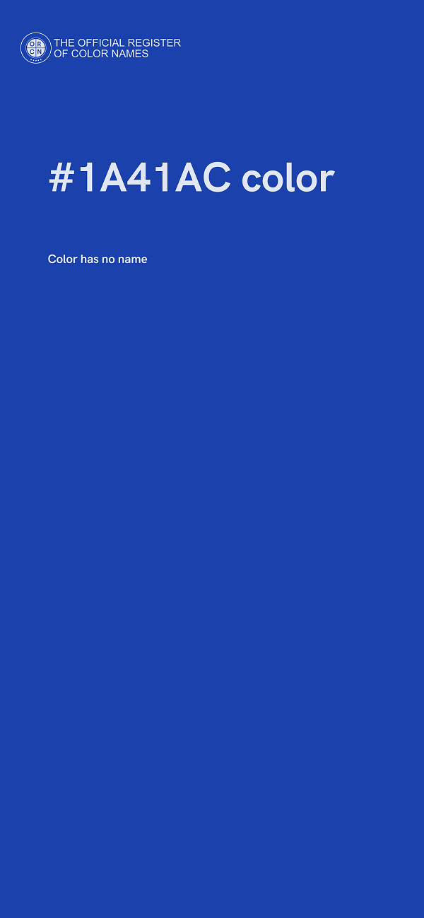 #1A41AC color image