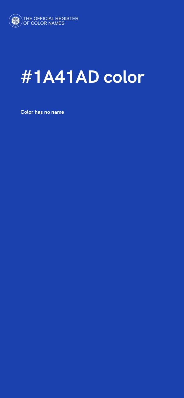 #1A41AD color image