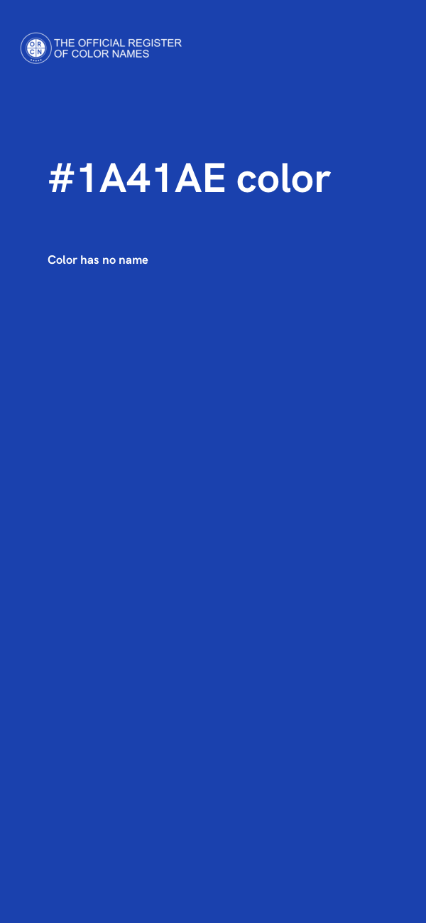 #1A41AE color image