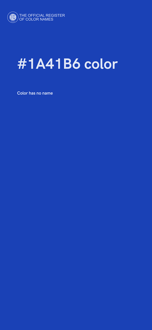 #1A41B6 color image