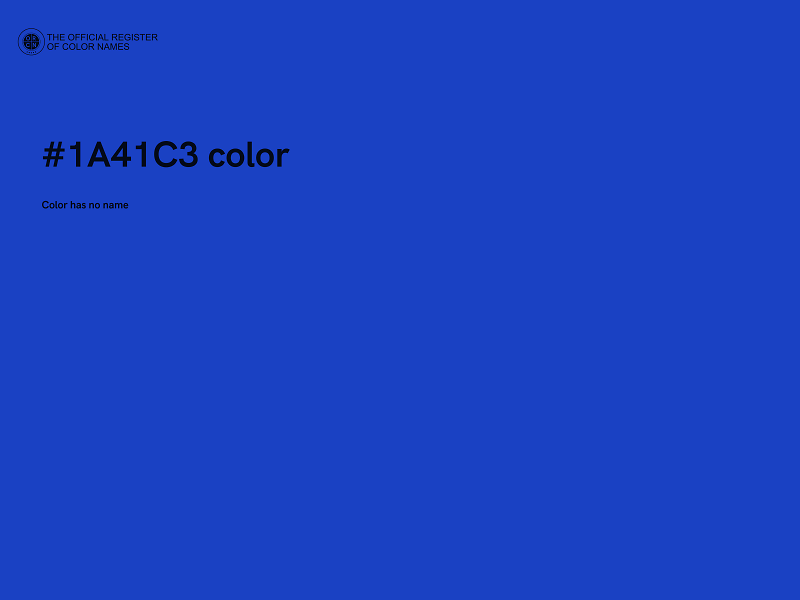 #1A41C3 color image