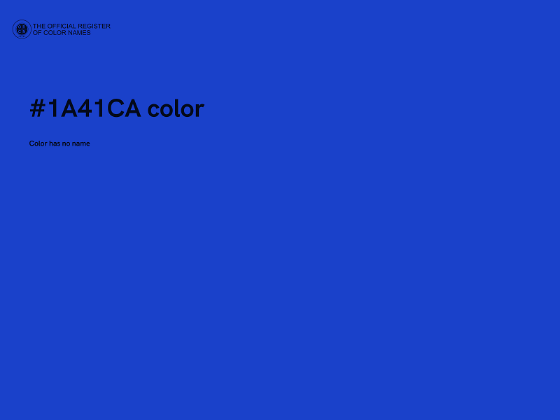 #1A41CA color image