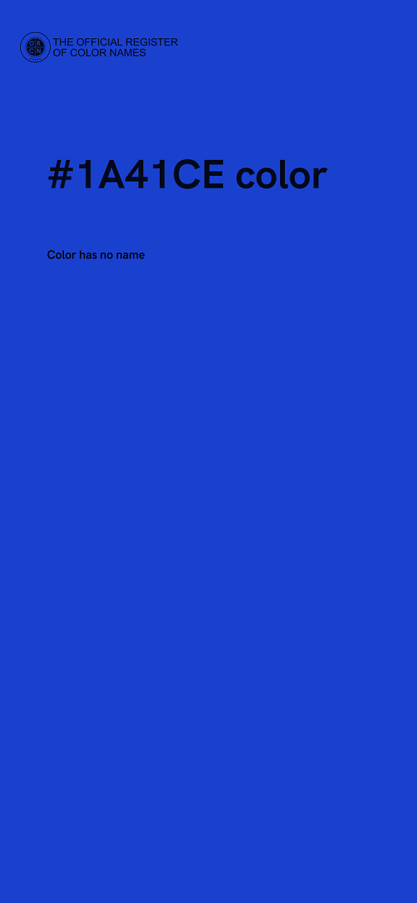 #1A41CE color image