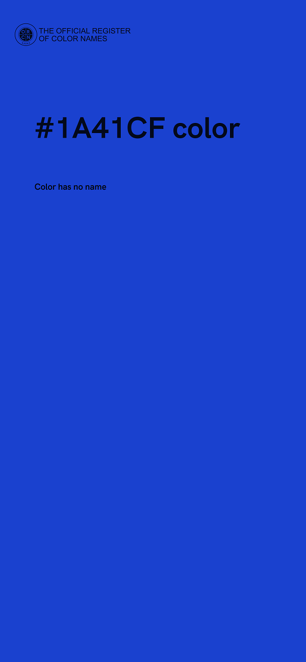 #1A41CF color image