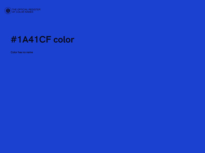 #1A41CF color image