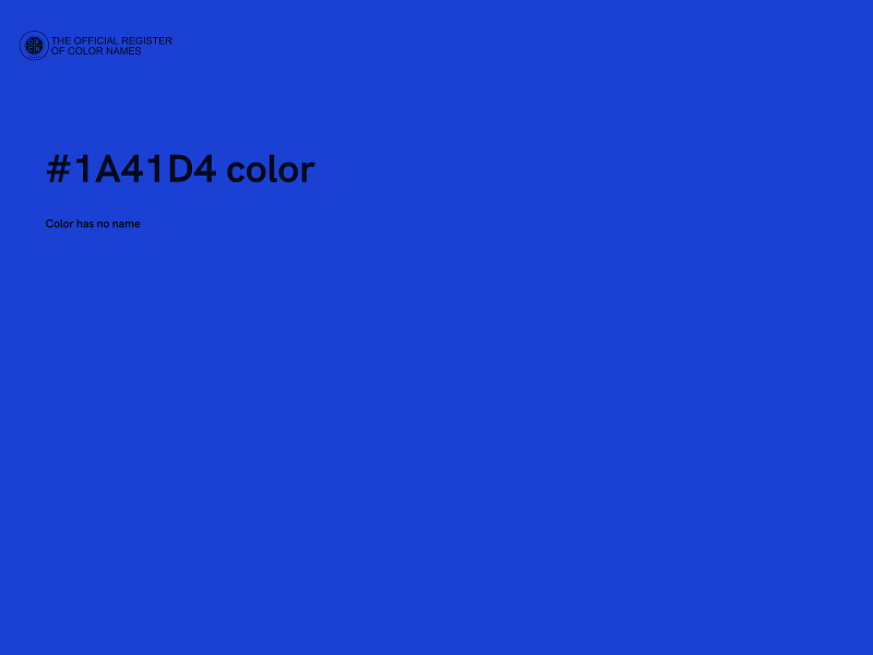 #1A41D4 color image