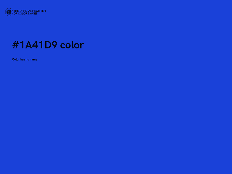 #1A41D9 color image