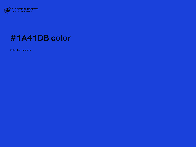 #1A41DB color image