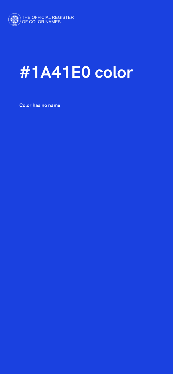 #1A41E0 color image