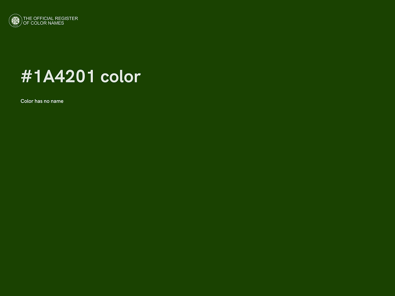 #1A4201 color image