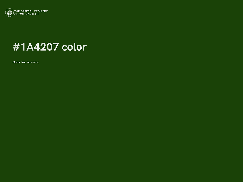 #1A4207 color image