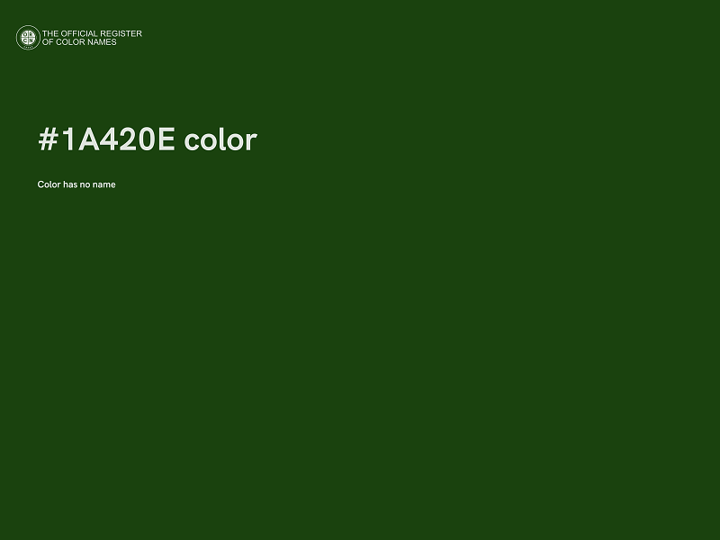 #1A420E color image