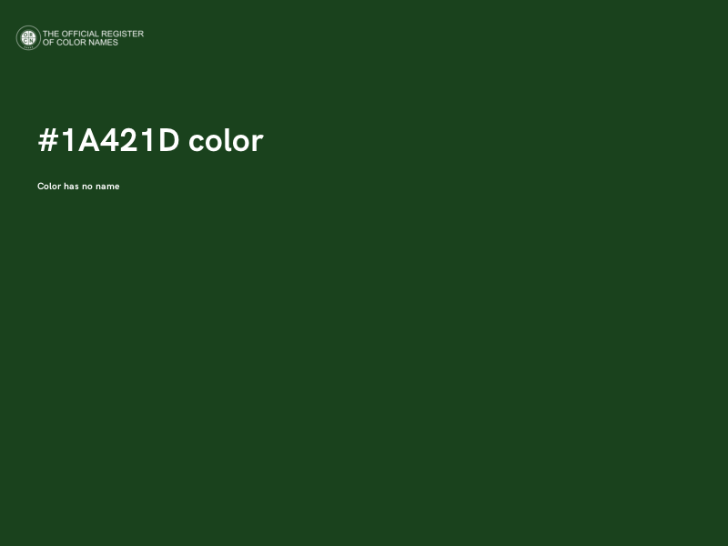#1A421D color image
