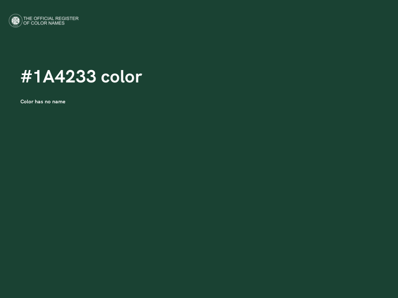 #1A4233 color image