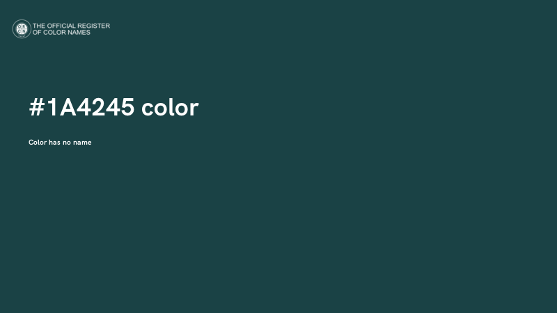 #1A4245 color image