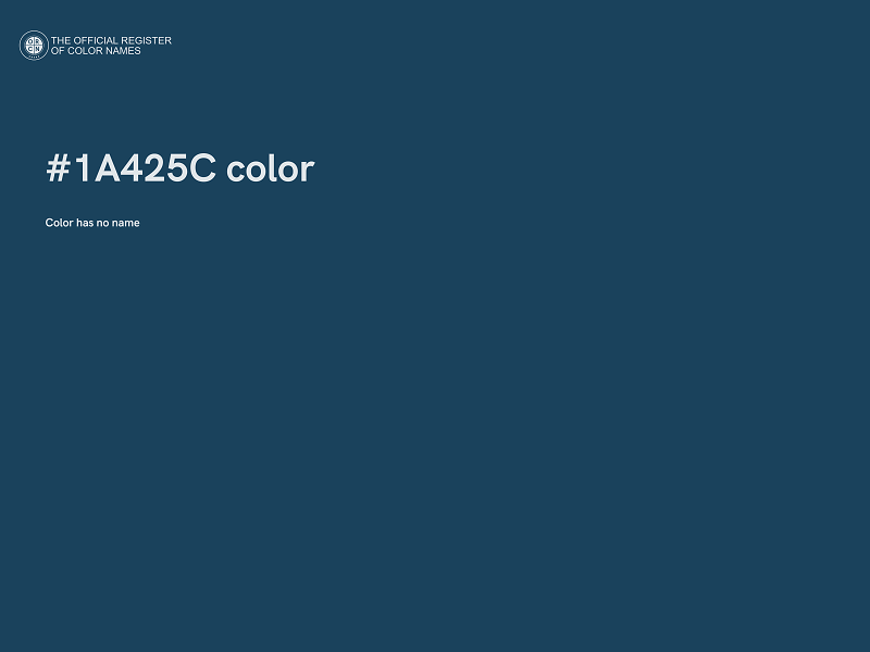 #1A425C color image