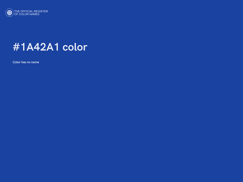 #1A42A1 color image