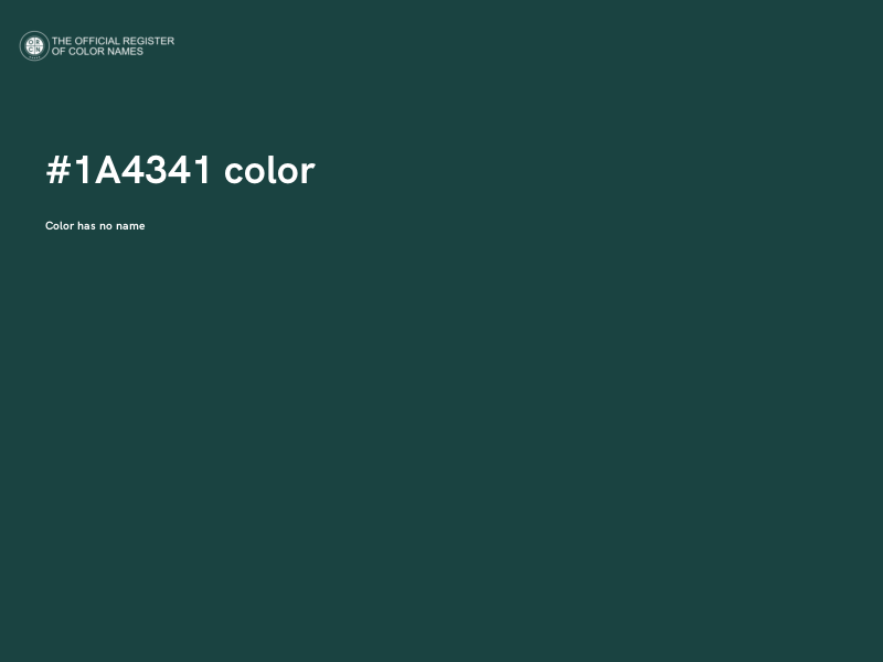 #1A4341 color image