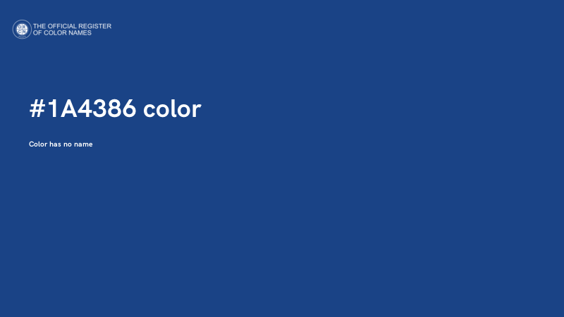#1A4386 color image