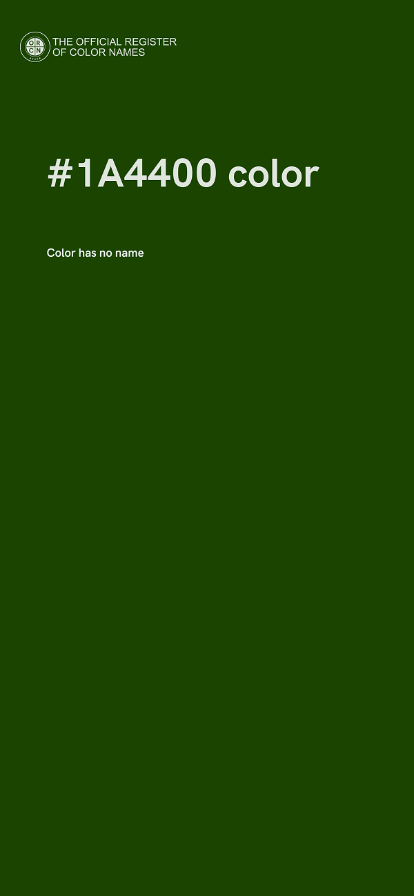 #1A4400 color image